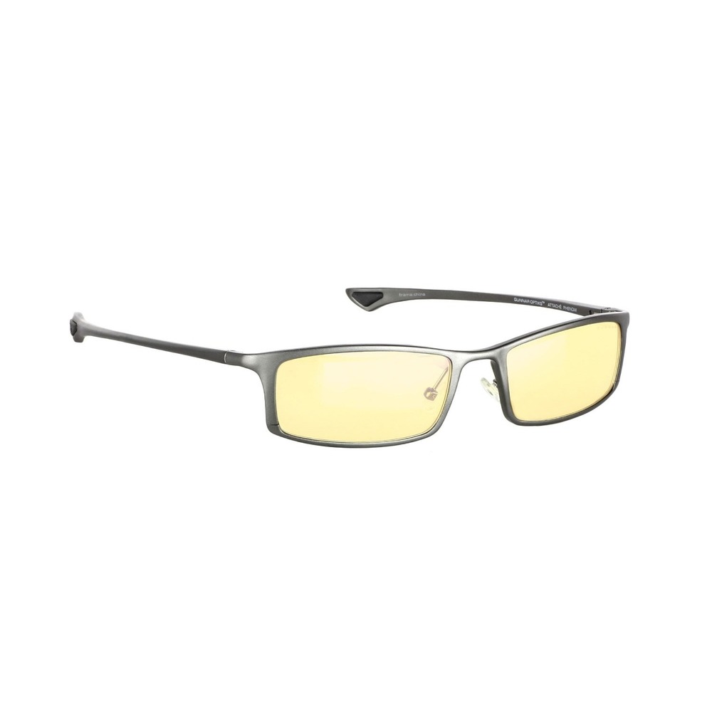 GUNNAR Gaming & Computer Eyewear Phenom Graphite Amber Tint Blue Light Block - Picture 4 of 10